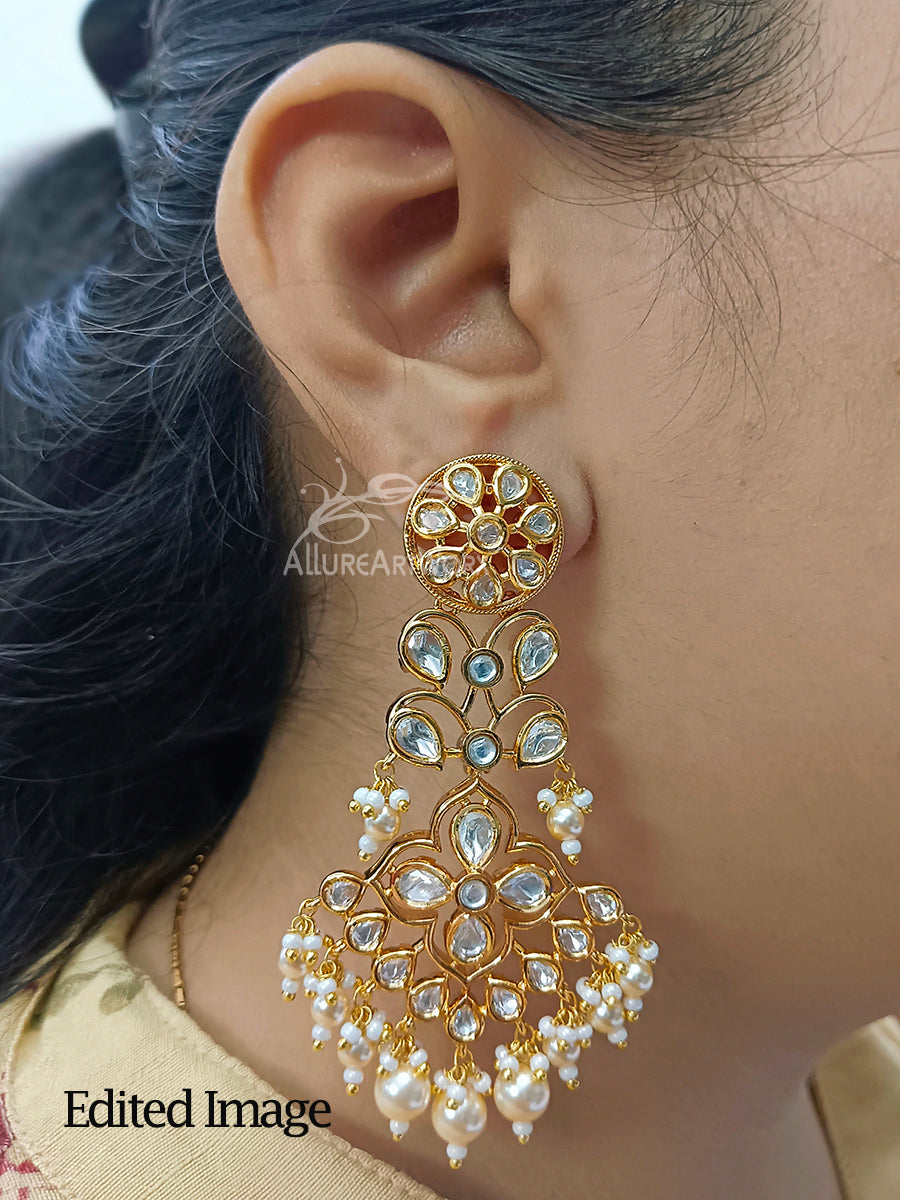 Kundan Earrings(long)